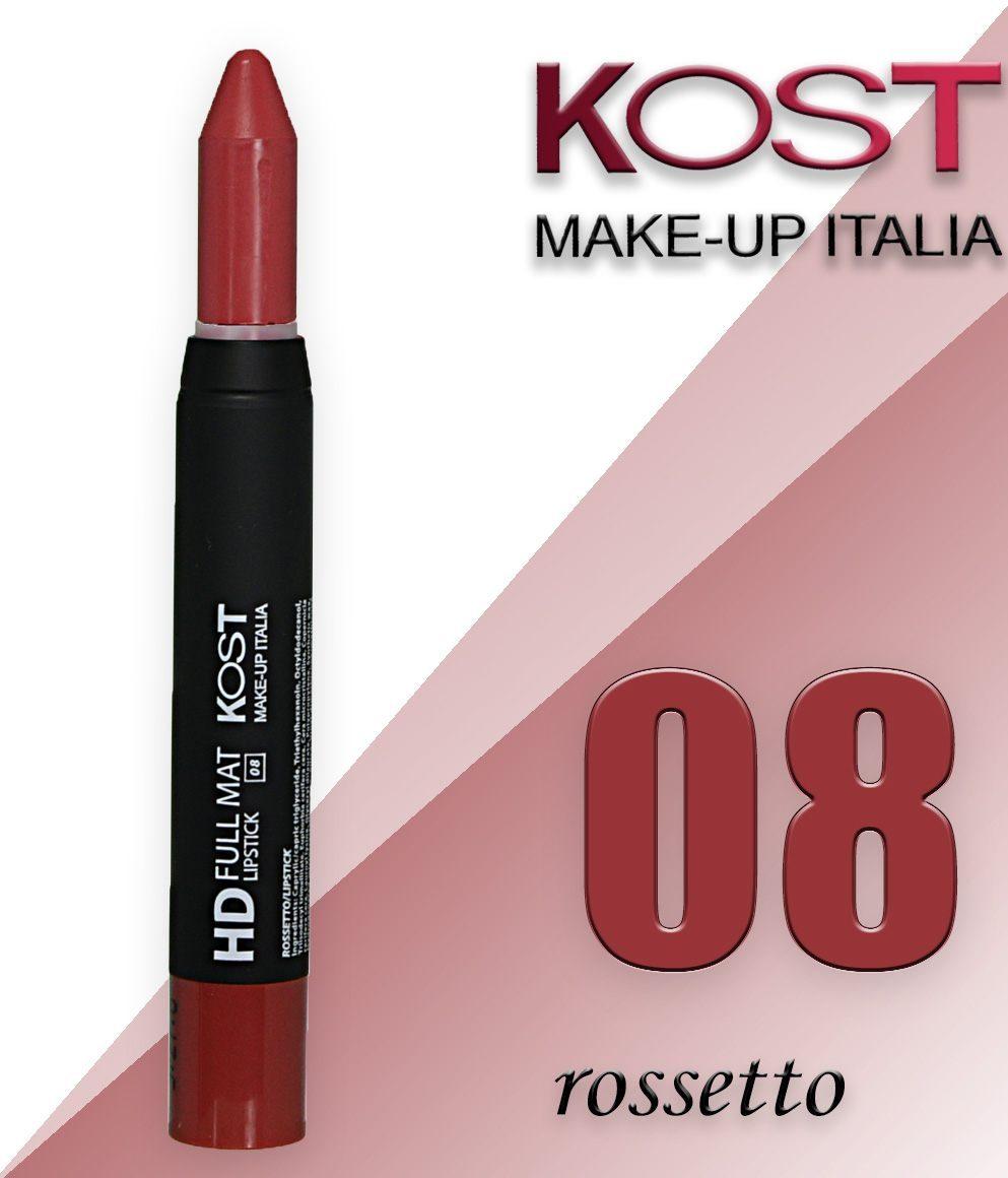 Hd full mat lipstick kost 08