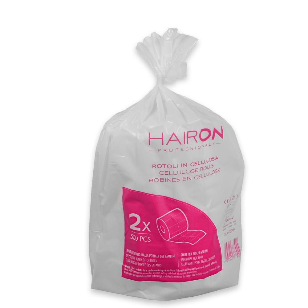 Hairon professional pads in cellulosa 2 x 500 pezzi