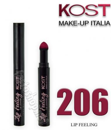Rossetto in polvere water resistant lip feeling kost 206