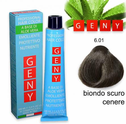 Geny professional tintura 100 ml biondo scuro cenere 6.01