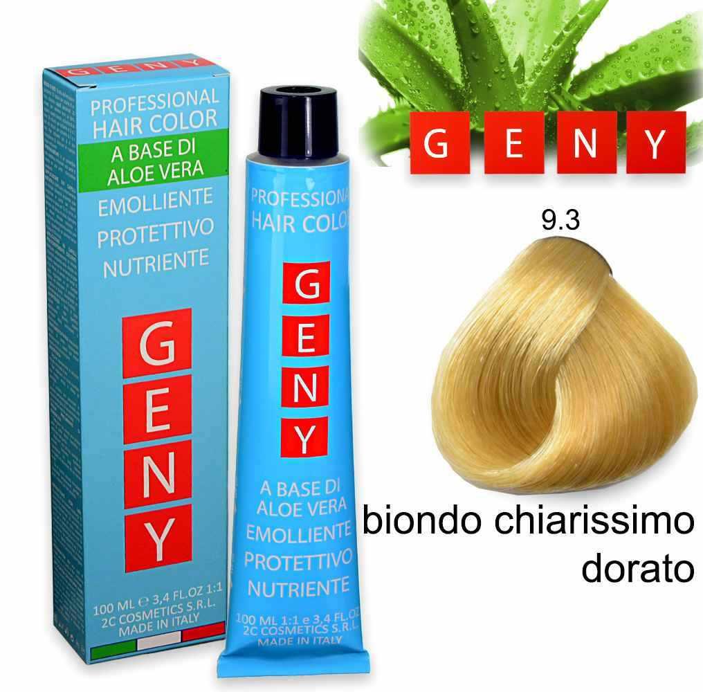 Geny professional tintura 100 ml biondo chiarissimo dorato 9.3