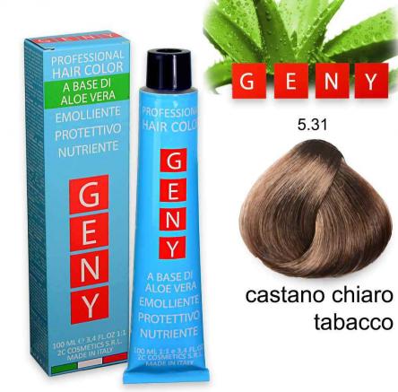 Geny professional tintura 100 ml castano chiaro tabacco 5.31