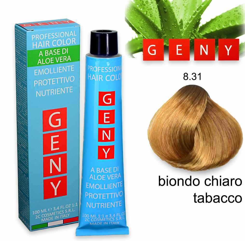 Geny professional tintura 100 ml biondo chiaro tabacco 8.31