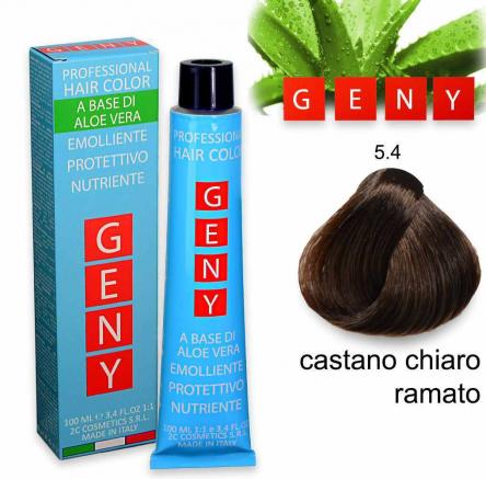 Geny professional tintura 100 ml castano chiaro ramato 5.4