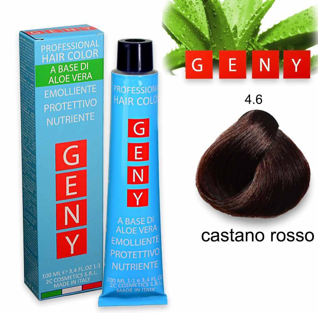 Geny professional tintura 100 ml castano rosso 4.6