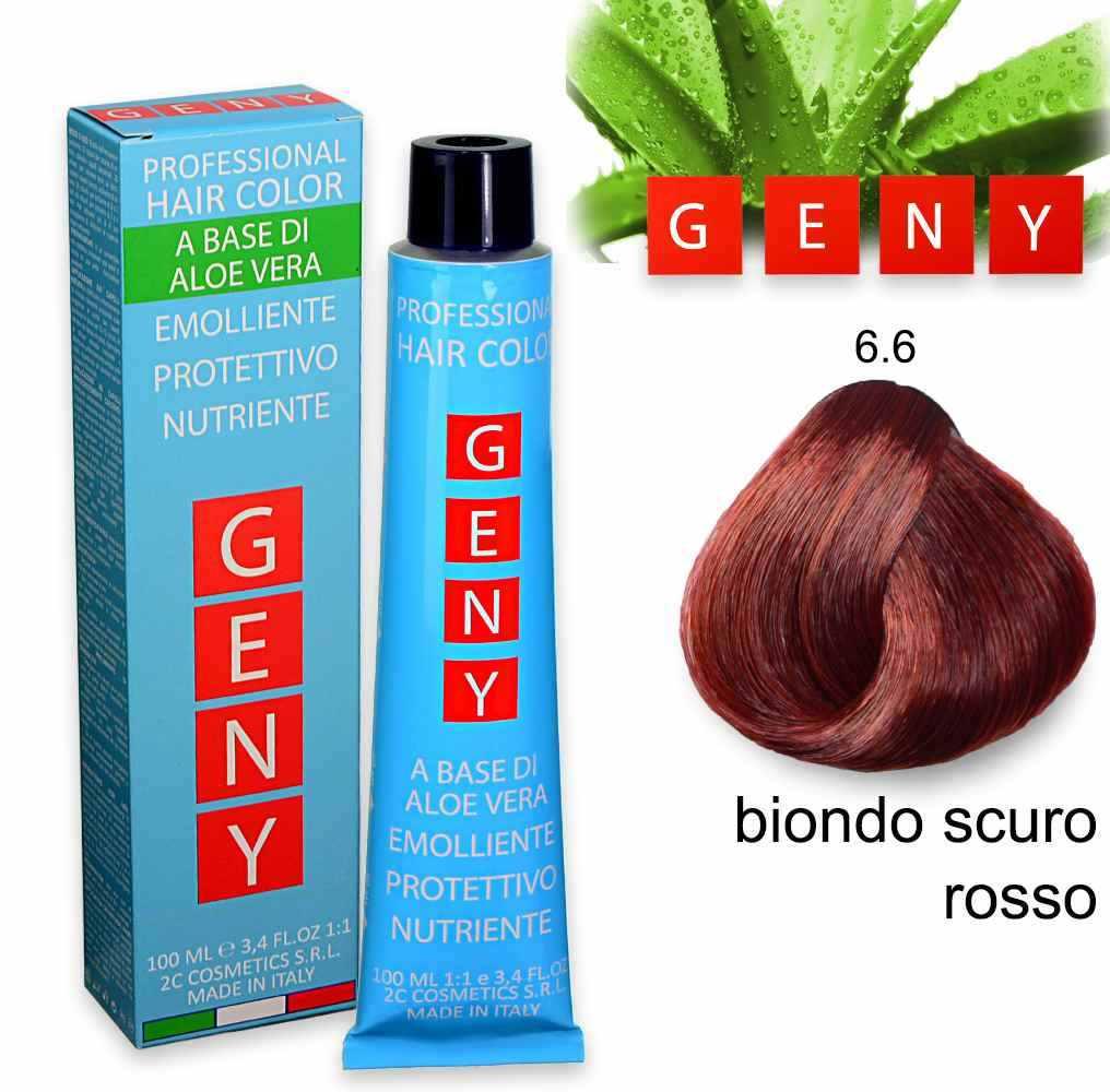 Geny professional tintura 100 ml biondo scuro rosso 6.6