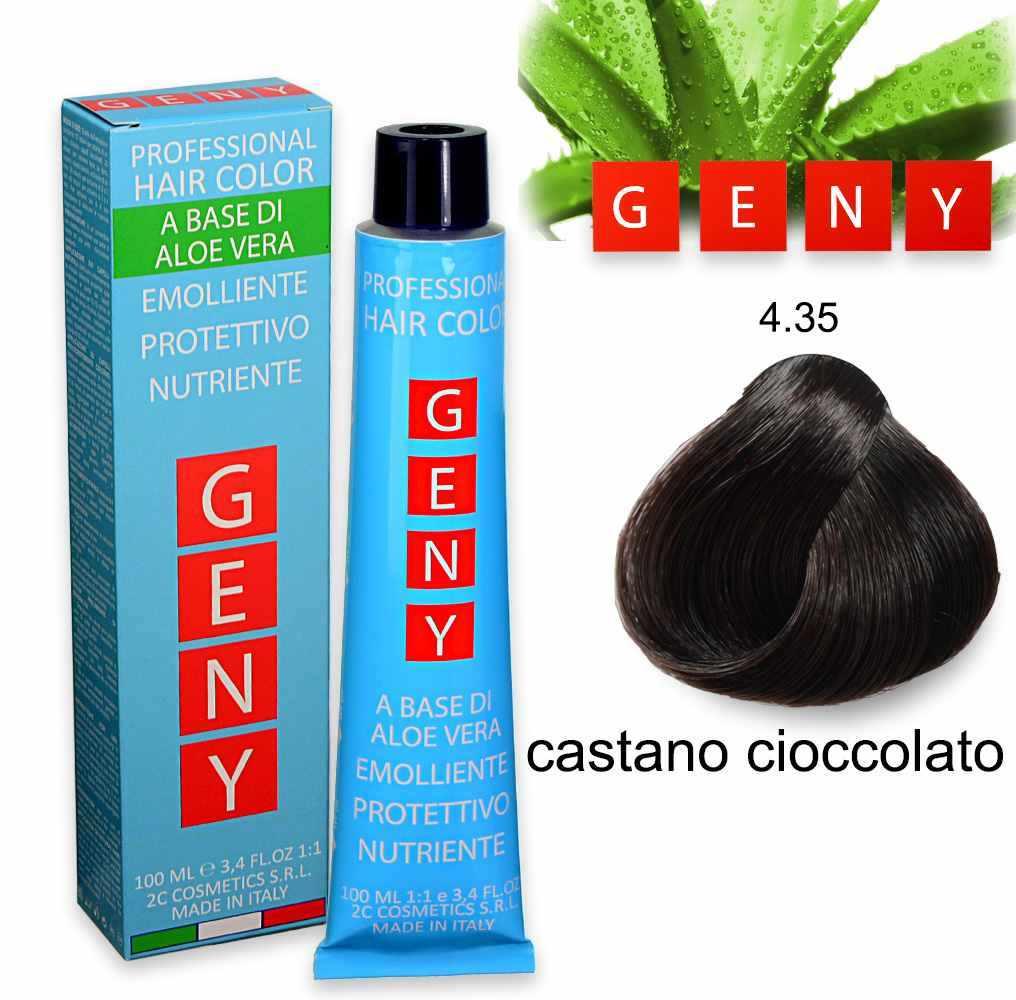 Geny professional tintura 100 ml castano cioccolato 4.35