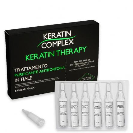 Keratin complex trattamento purificante antiforfora 6 fiale da 10 ml