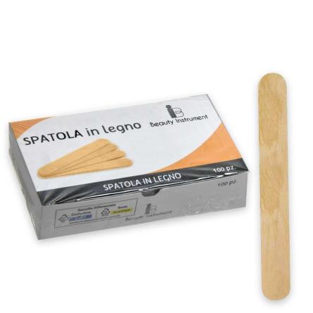 Spatola  in legno 150 x 20 mm conf da 100 pezzi