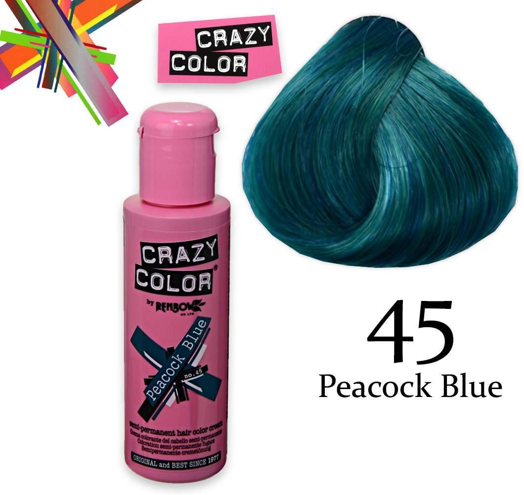 Crazy color semipermanente 100 ml peacock blue