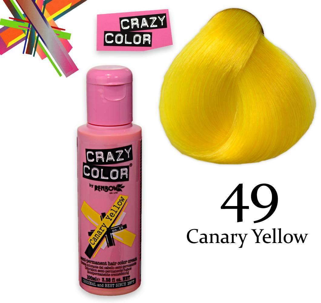 Crazy color semipermanente 100 ml canary yellow