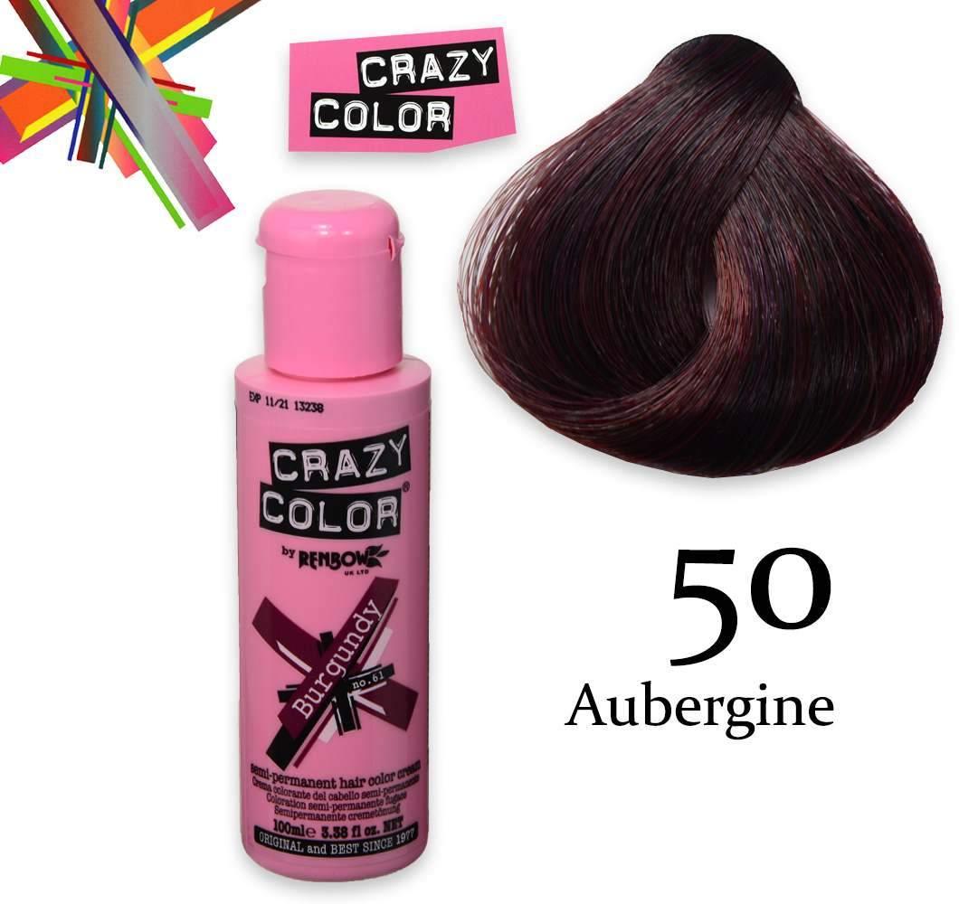 Crazy color semipermanente 100 ml aubergine