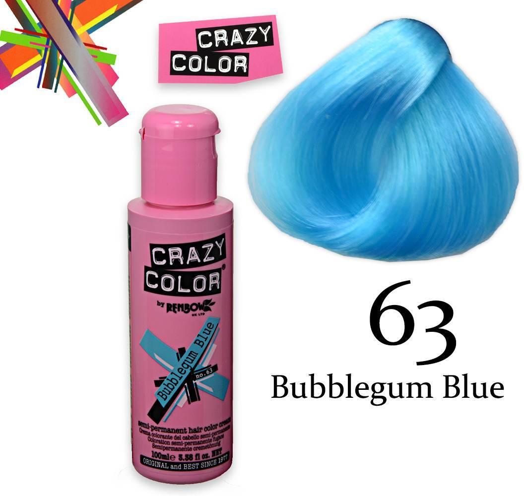 Crazy color semipermanente 100 ml bubblegum blue