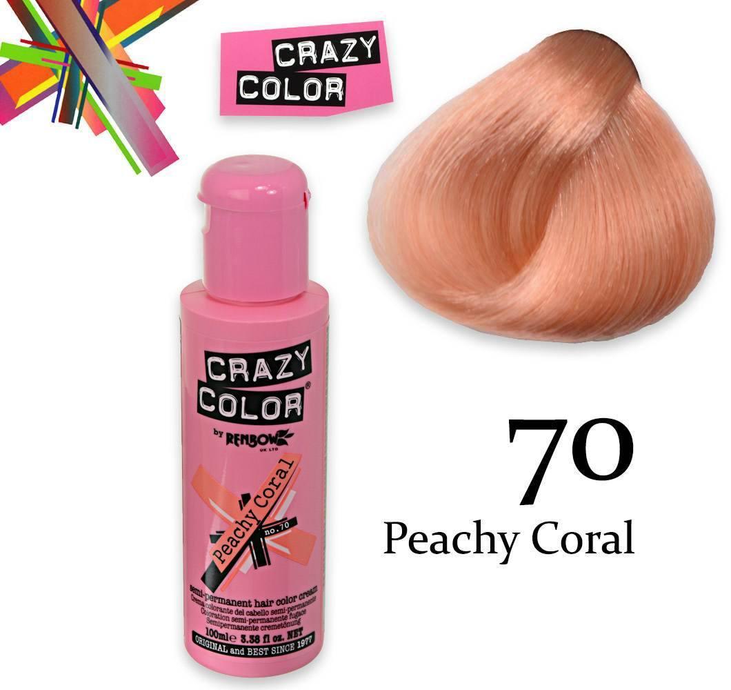 Crazy color semipermanente 100 ml peachy coral
