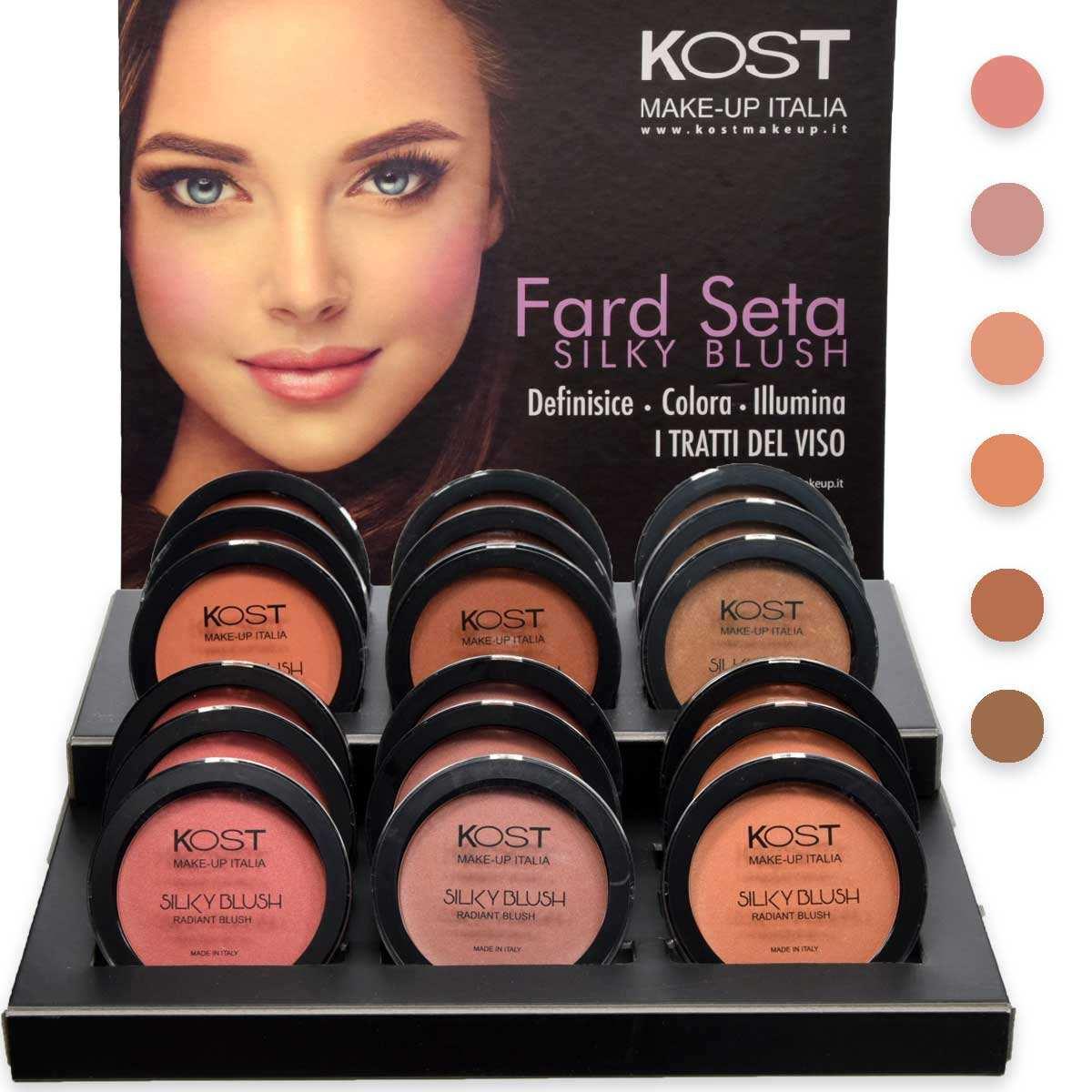 Display fard seta kost 24 pezzi
