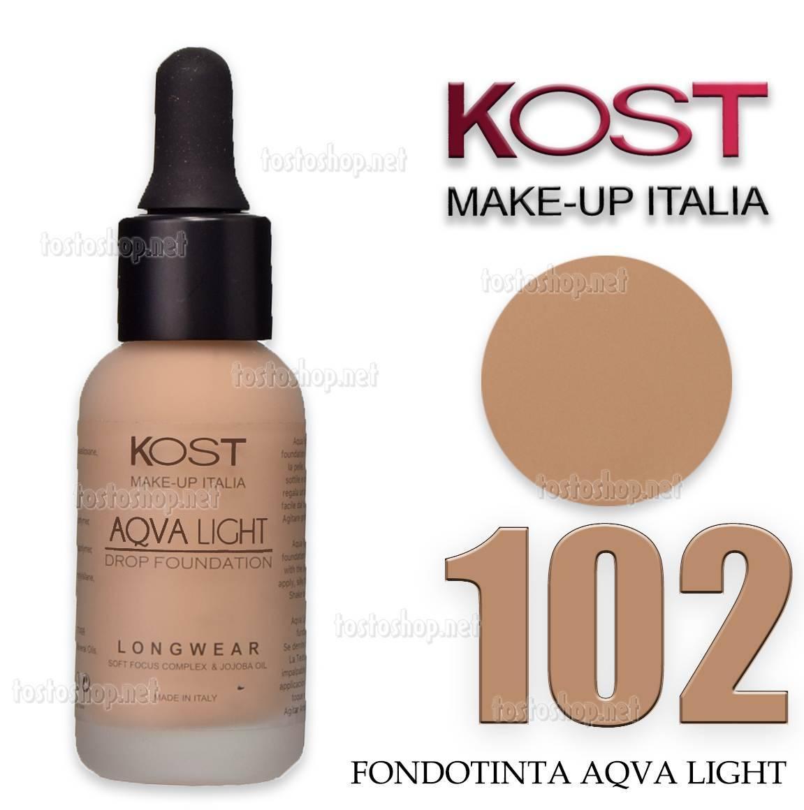 Fondotinta in drop aqvalight kost 102