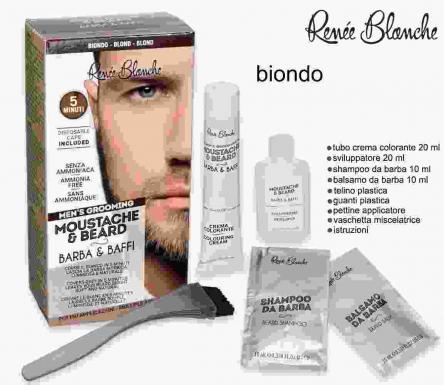 Moustace & beard barba e baffi biondo