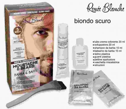 Moustace & beaard barba e baffi biondo scuro