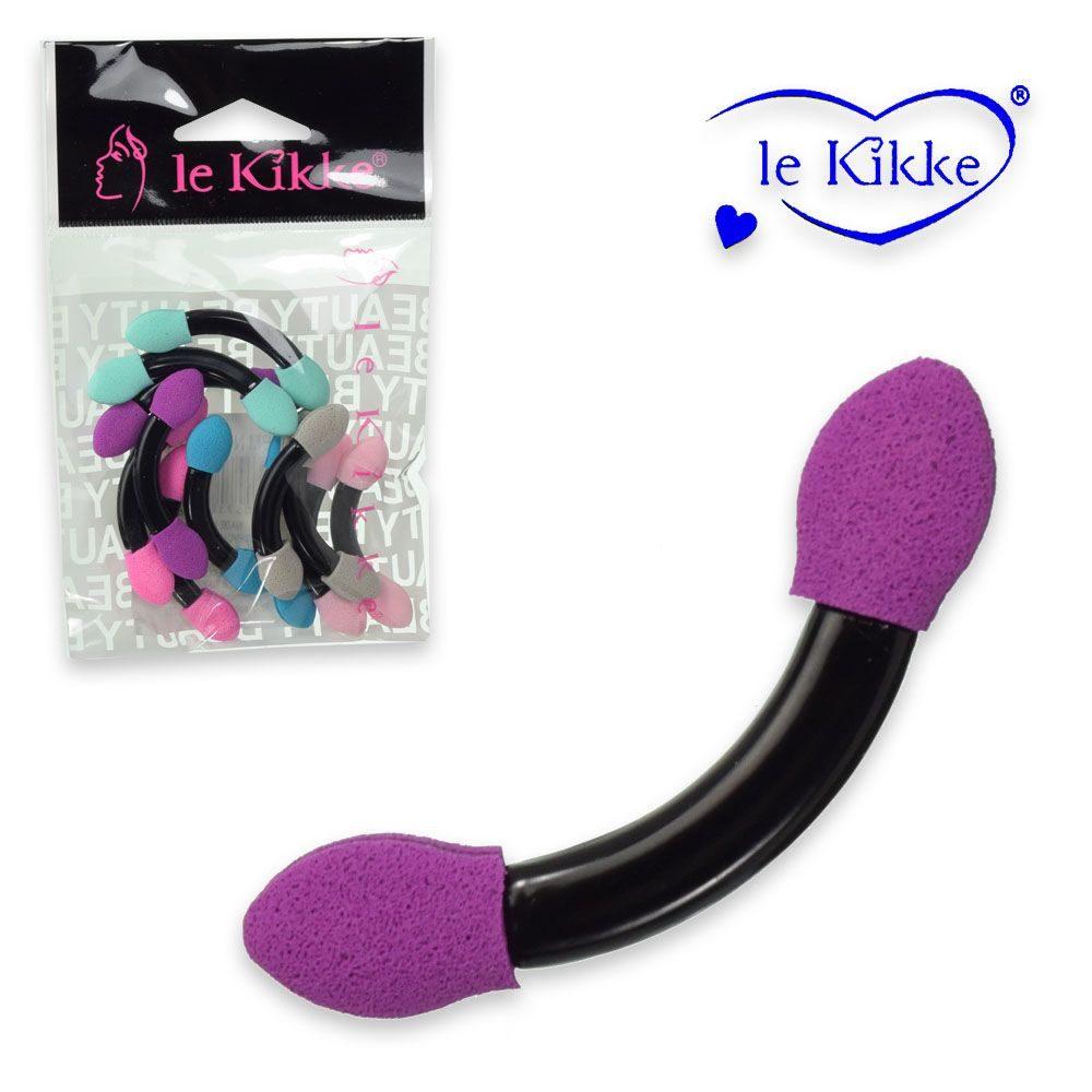 Le kikke set 12 pennelli ombretto curvi spugnetta