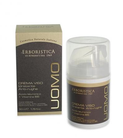 L'erboristica uomo crema viso idratante antirughe 50ml