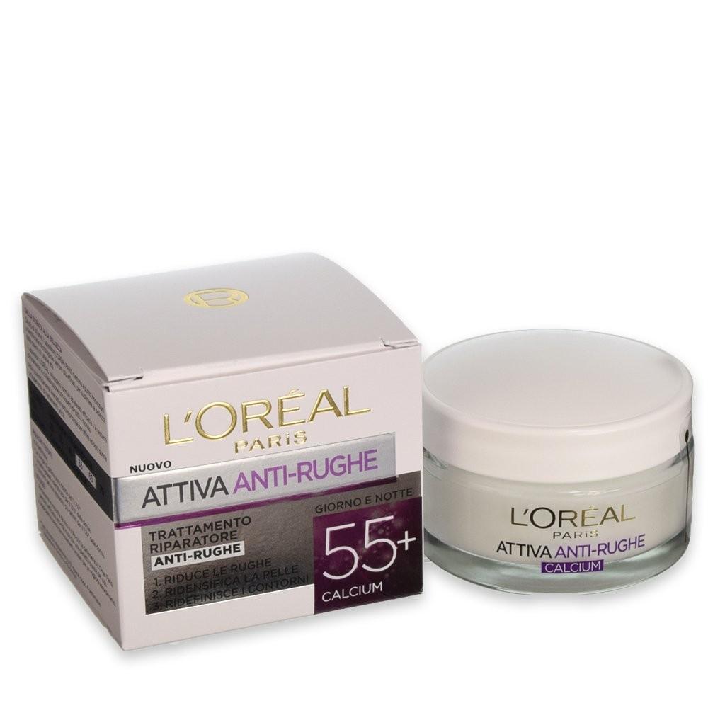 L'oreal  dermo exp. attiva anti-rughe 55+ 50 ml