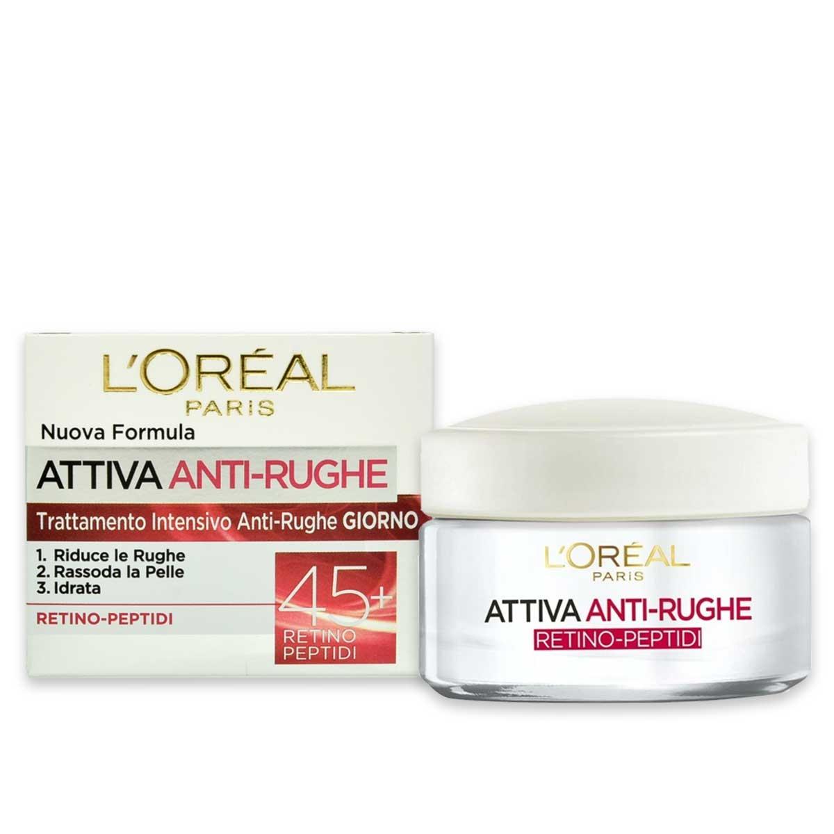 L'oreal  dermo exp. attiva anti-rughe 45+ 50 ml