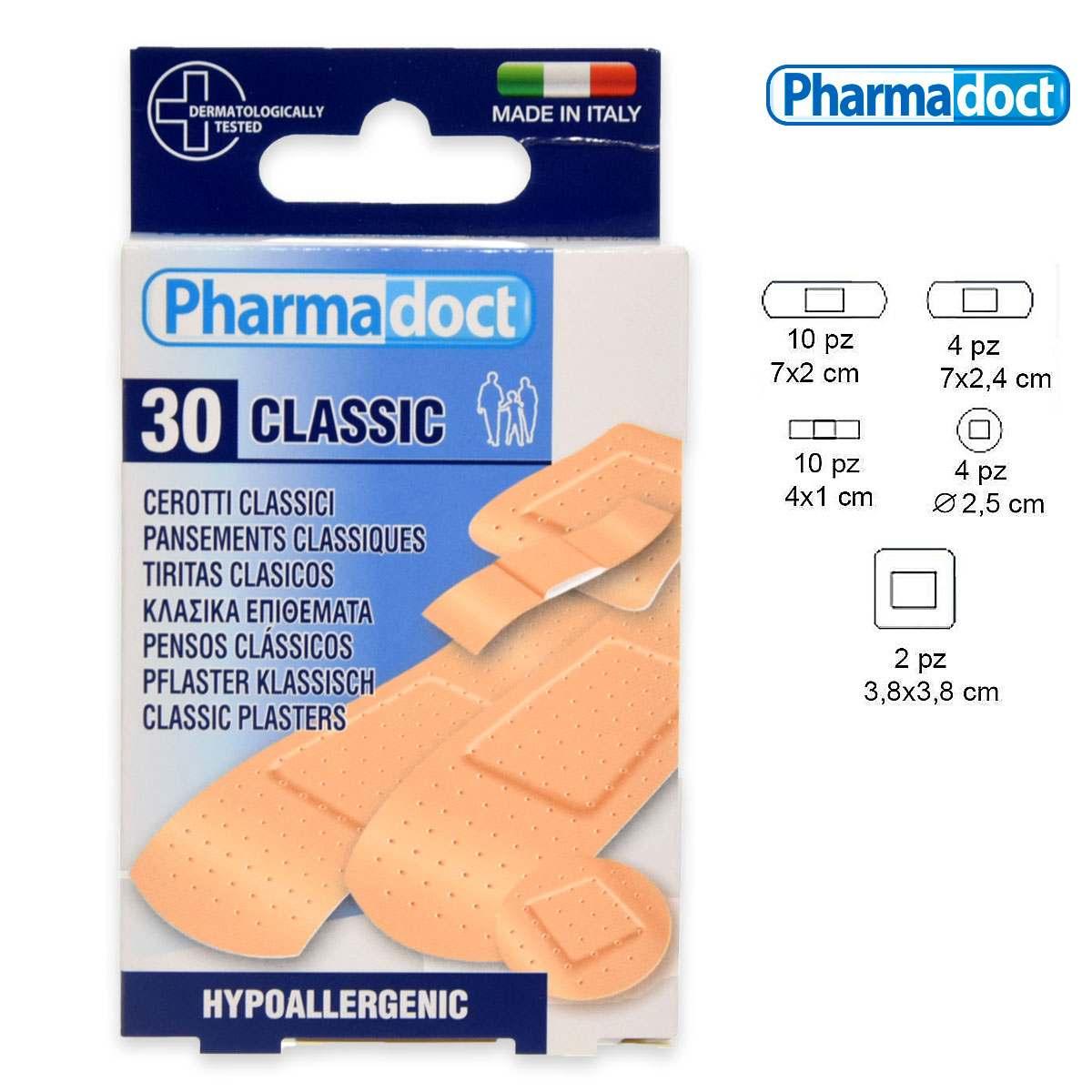 Pharmadoct cerotti classici assortiti 30 pezzi