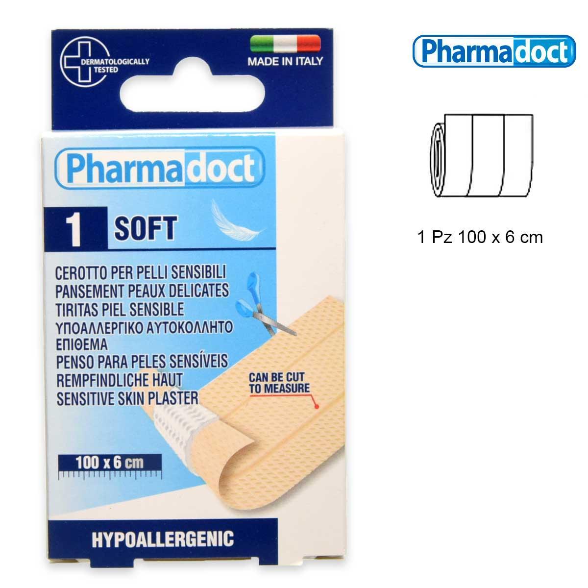 Pharmadoct striscia tnt ipoallergenica 100 x 6 cm