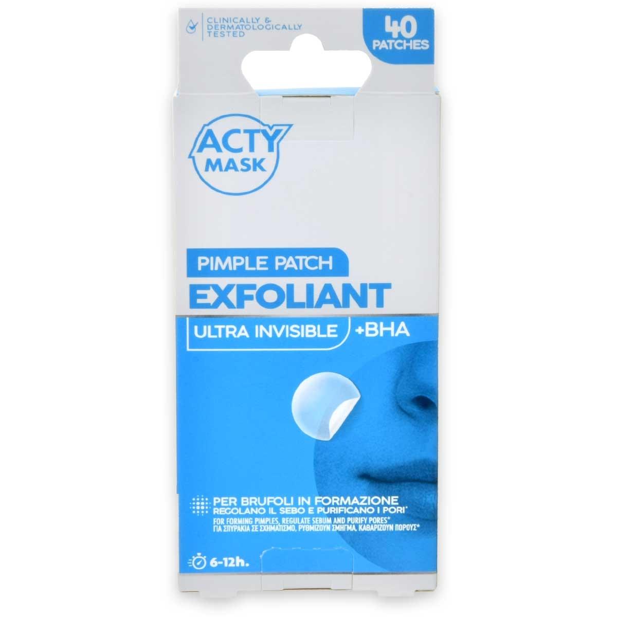 Acty mask acne off - 40 patches trasparenti per brufoli