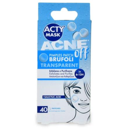 Acty mask acne off - 40 patches trasparenti per brufoli