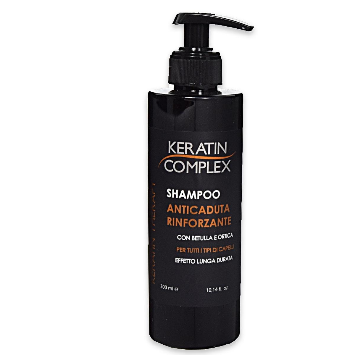 Keratin complex shampoo capelli anti-caduta 300 ml