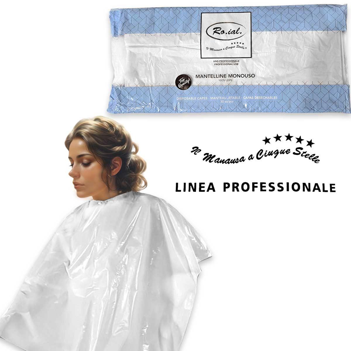 Mantellina pe extra stesa bianca 30 pz 82 x 110 cm roial