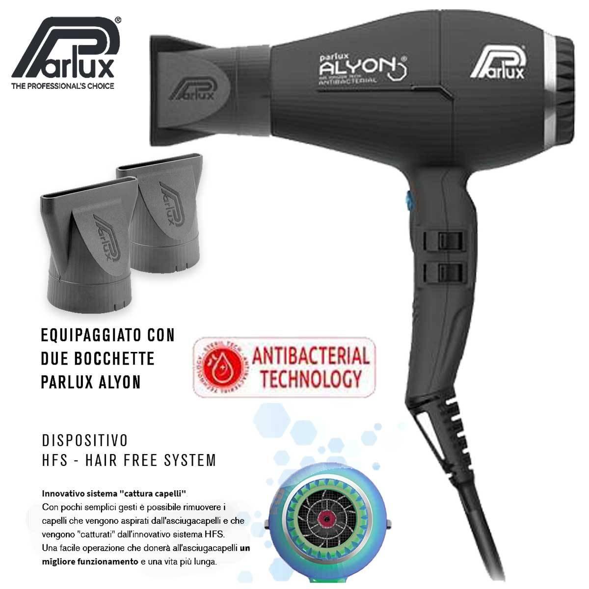 Parlux alyon nero opaco
