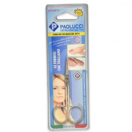 Forbici per manicure dritte art. 12  poll. 3½  paolucci