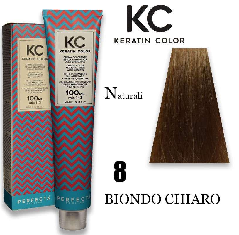 Kc keratin cream color 100 ml 8