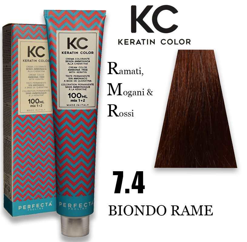 Kc keratin cream color 100 ml 7.4