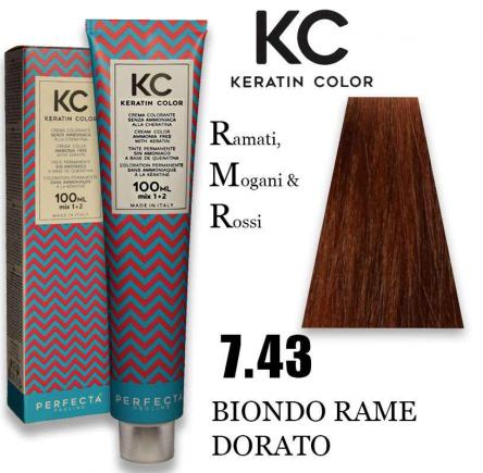 Kc keratin cream color 100 ml 7.43