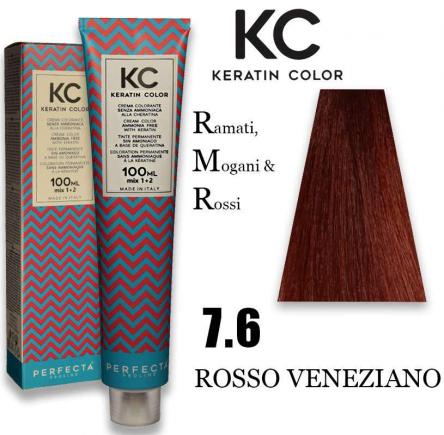 Kc keratin cream color 100 ml 7.6