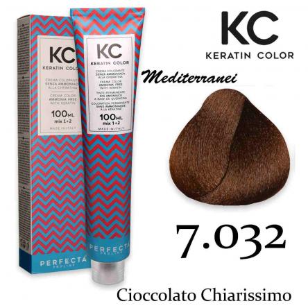 Kc keratin cream color 100 ml 7.032