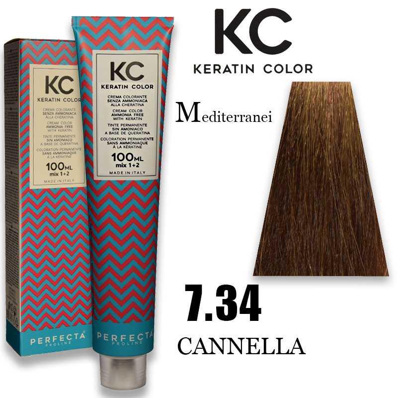 Kc keratin cream color 100 ml 7.34