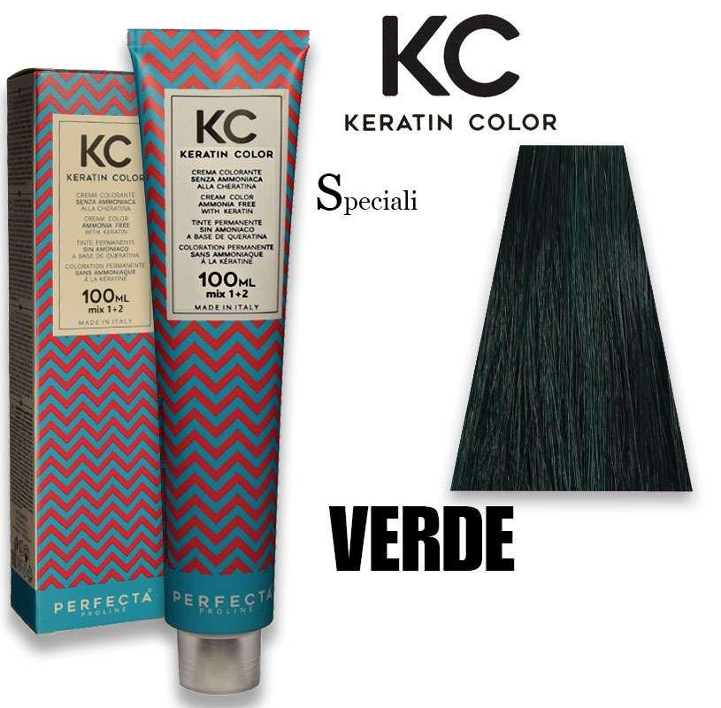 Kc keratin cream color 100 ml verde