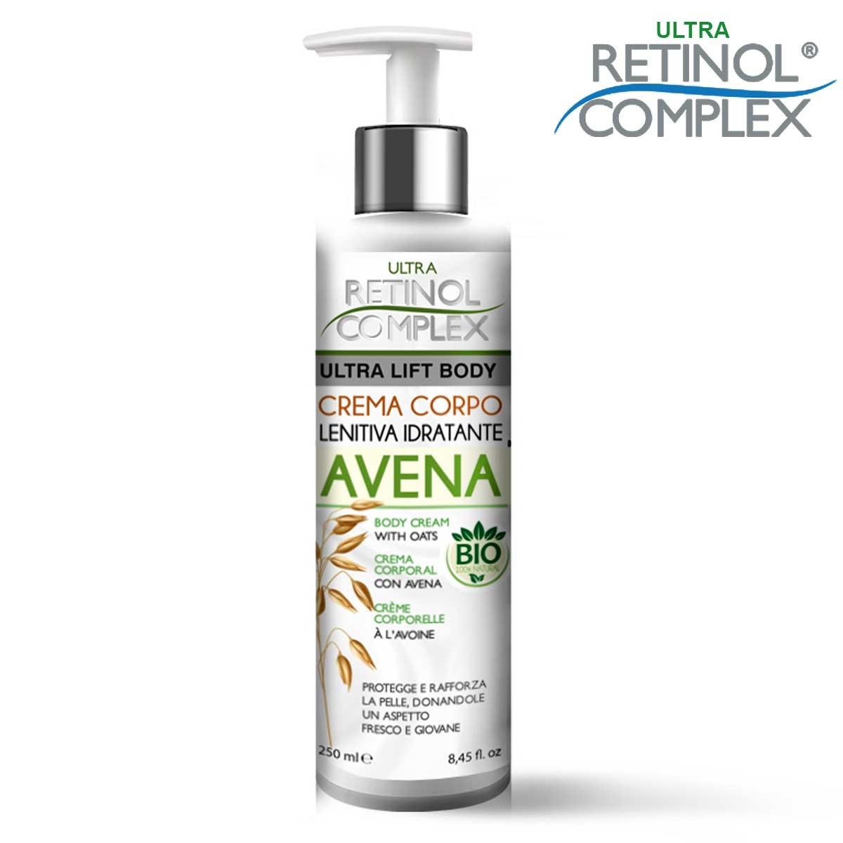 Retinol complex crema corpo lenitiva idratante avena 250 ml