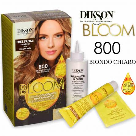 Dikson bloom crema colorante con cheratina 800 biondo chiaro