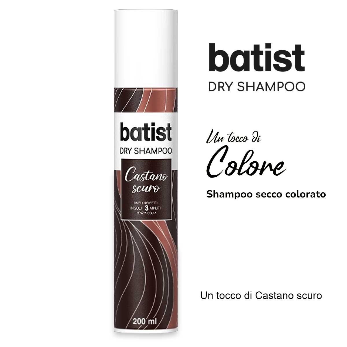 Batist dry shampoo a secco castano scuro 200 ml