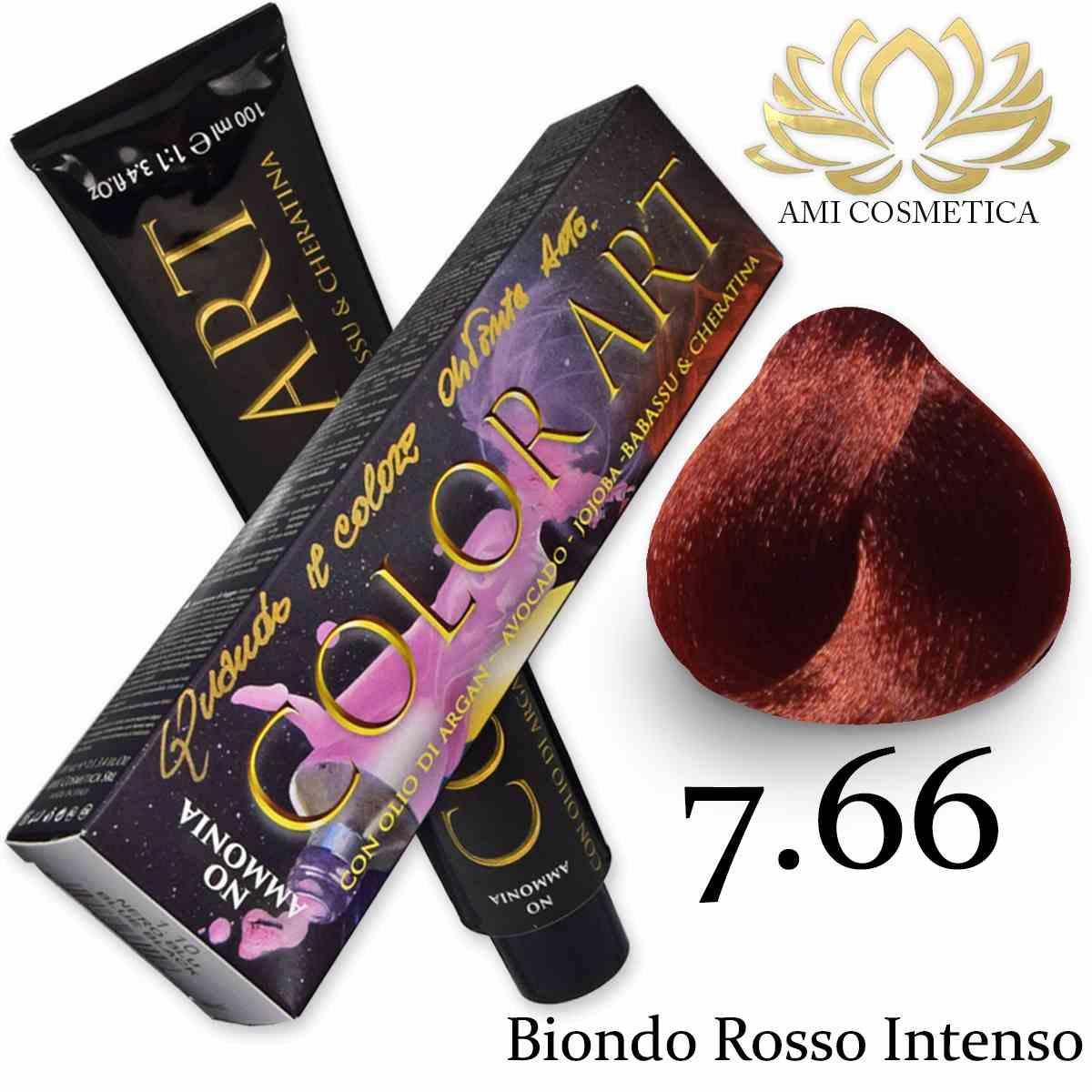 Color art senza ammoniaca 100 ml 7.66 biondo rosso intenso