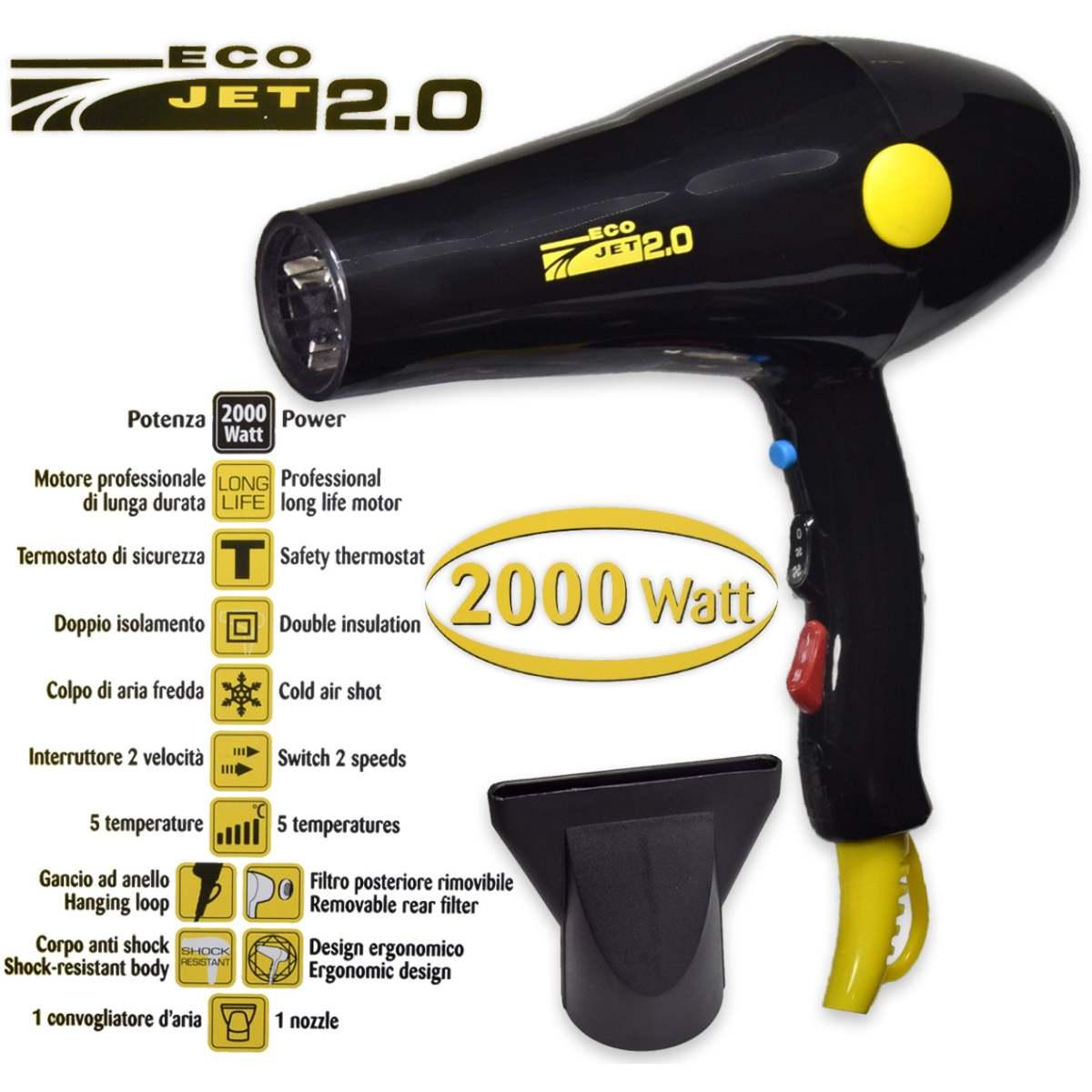 Phon giubra new eco jet 2.0 2000 watt nero