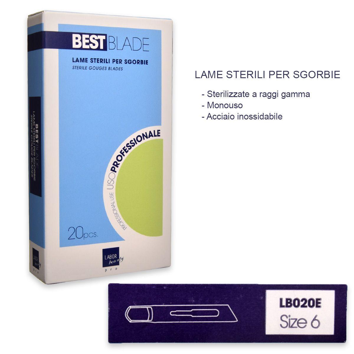 Bestblade 20 lame sterili per sgorbie mis.6