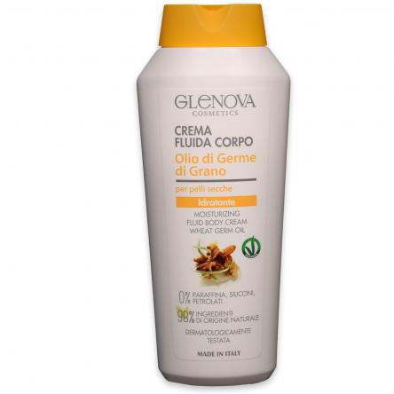 Glenova crema fluida corpo idratante germe di grano 300 ml