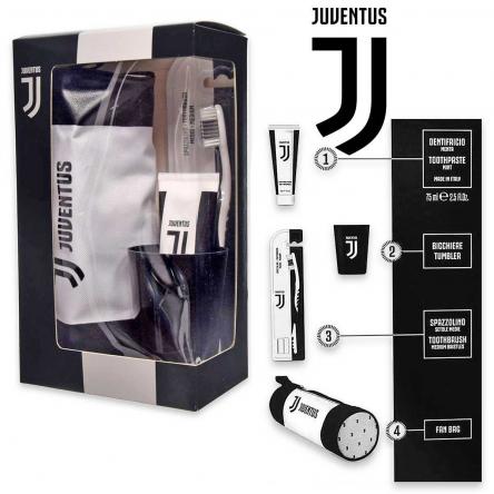 Juventus gift set oral care spazzolino + dentifricio + bicchiere