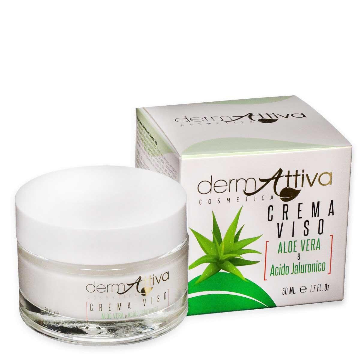 Dermattiva crema viso aloe vera e acido jaluronico 50 ml